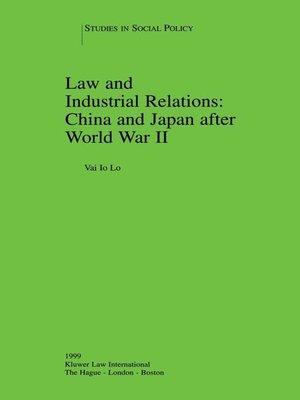 cover image of Law and Industrial Relations